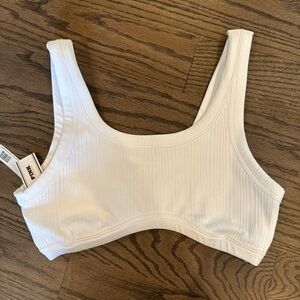 PINK bralette white color